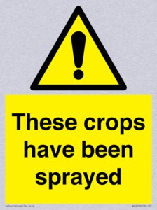 These crops have been sprayed
